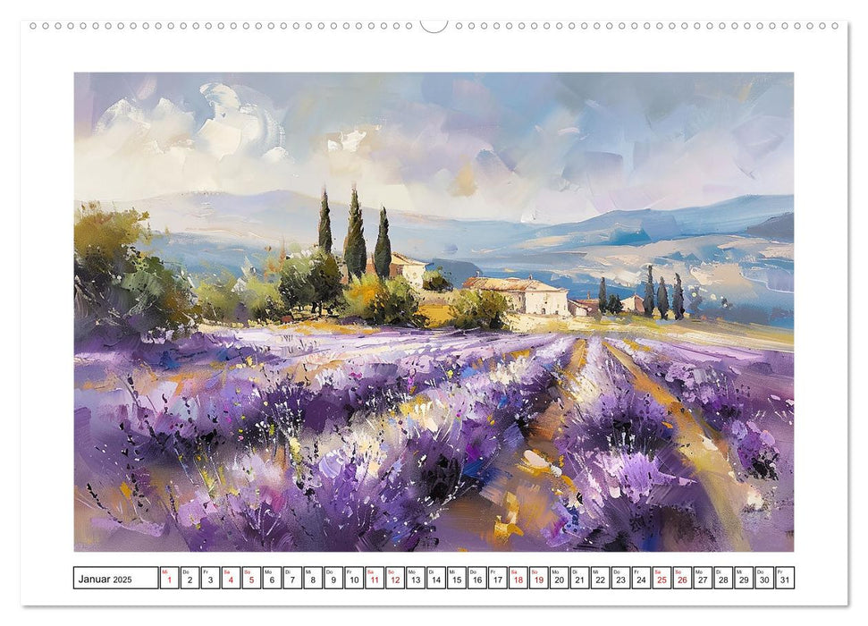 Toskana bis Provence (CALVENDO Premium Wandkalender 2025)