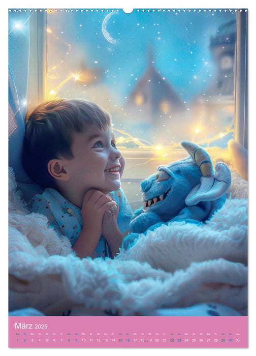 Bevor wir träumen gehen - Kinderkalender (CALVENDO Wandkalender 2025)