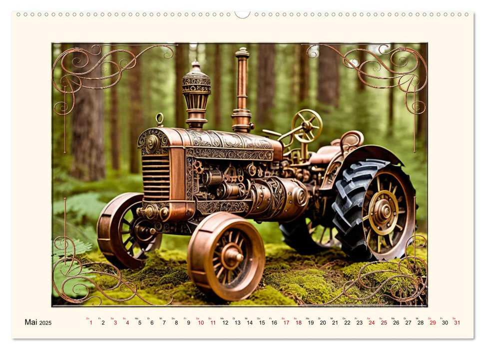 Steampunk Traktoren (CALVENDO Premium Wandkalender 2025)