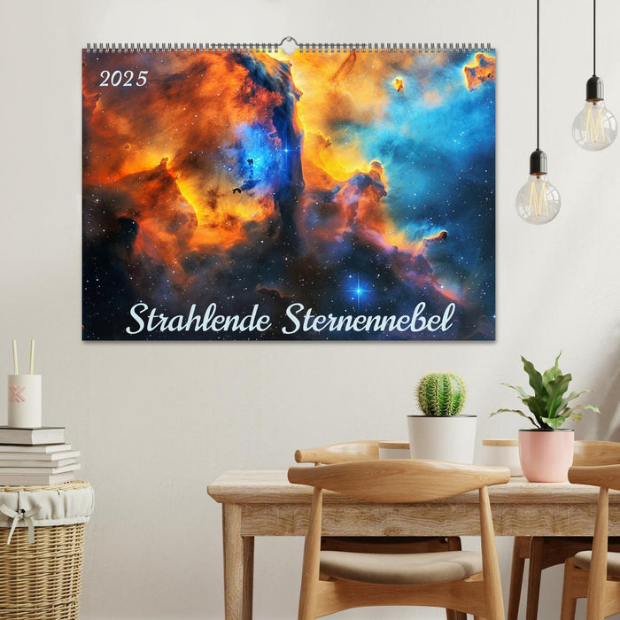 Strahlende Sternennebel (CALVENDO Wandkalender 2025)