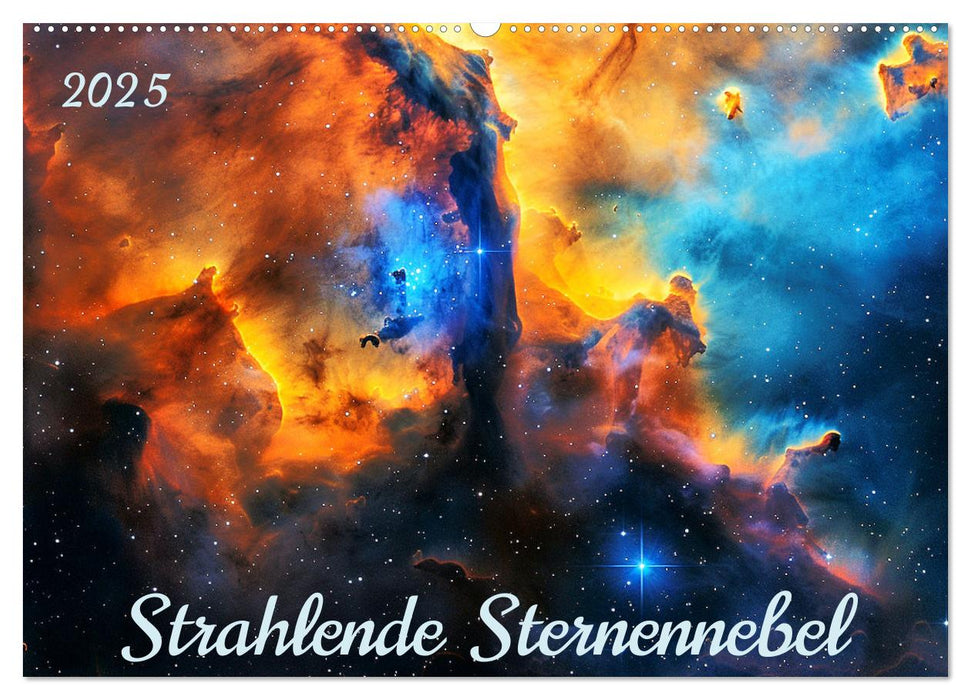 Strahlende Sternennebel (CALVENDO Wandkalender 2025)