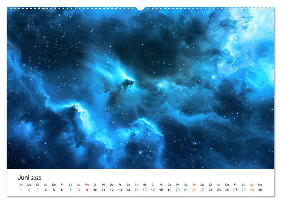 Strahlende Sternennebel (CALVENDO Wandkalender 2025)