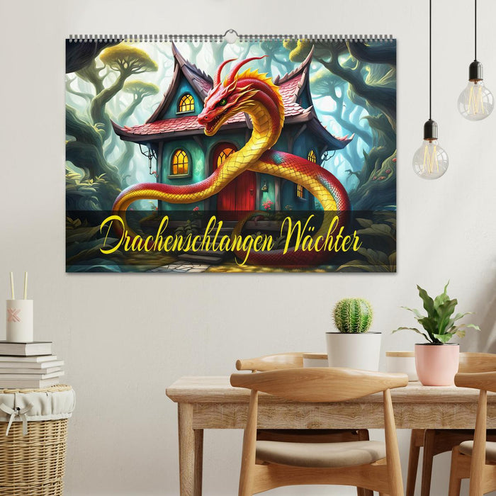Drachenschlangen Wächter (CALVENDO Wandkalender 2025)
