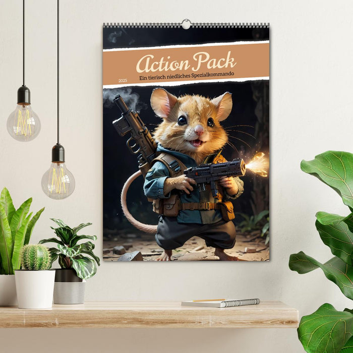 Action Pack - Ein tierisch niedliches Spezialkommando (CALVENDO Wandkalender 2025)