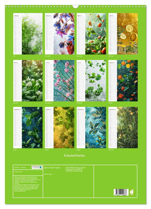 Kräuterfrische (CALVENDO Wandkalender 2025)