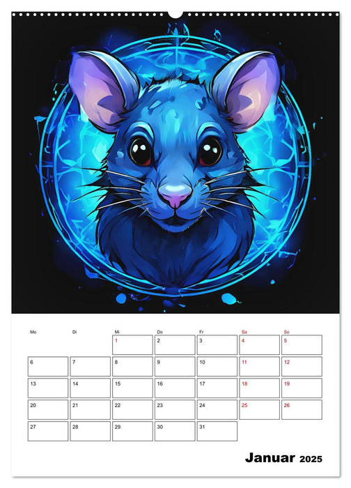 Tierisches Horoskop (CALVENDO Wandkalender 2025)