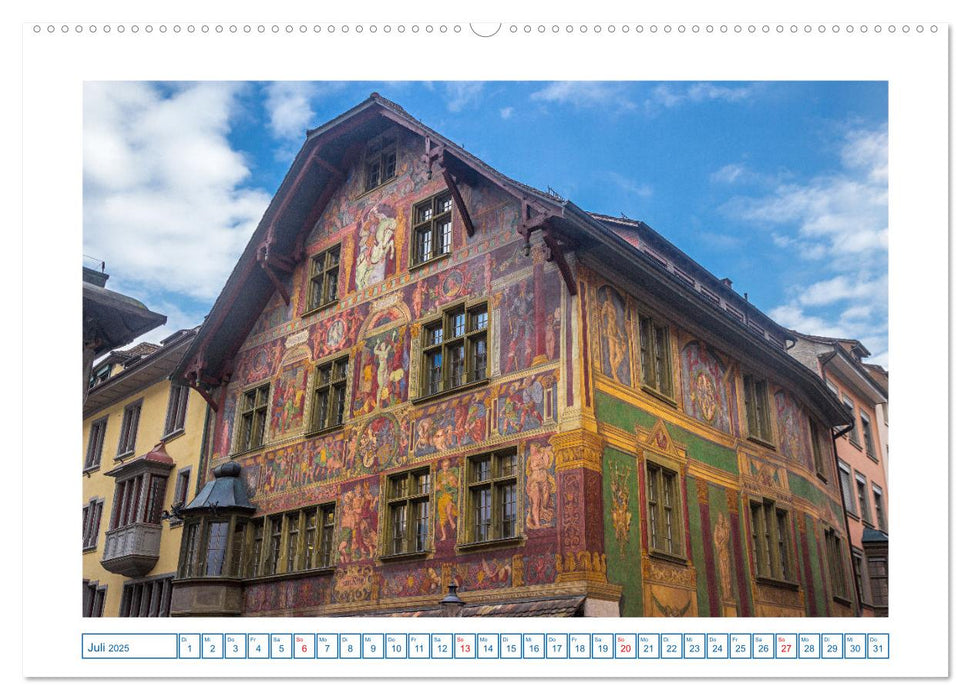Schaffhausen - nördlichste Stadt der Schweiz (CALVENDO Premium Wandkalender 2025)