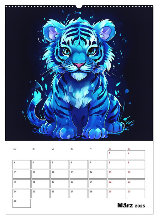 Tierisches Horoskop (CALVENDO Premium Wandkalender 2025)