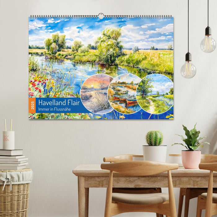 Havelland Flair - Immer in Flussnähe (CALVENDO Wandkalender 2025)