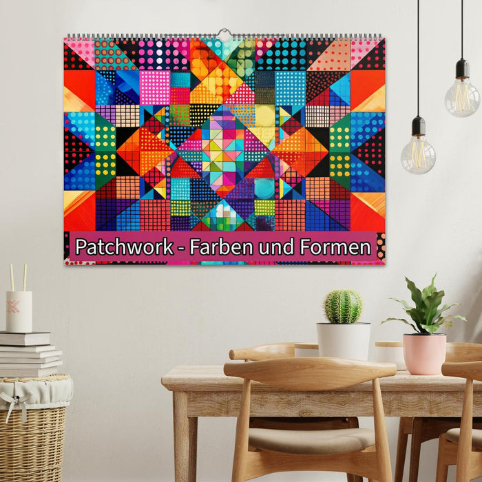 Patchwork - Farben und Formen (CALVENDO Wandkalender 2025)