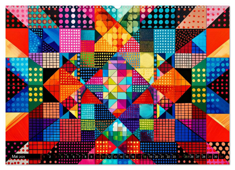 Patchwork - Farben und Formen (CALVENDO Wandkalender 2025)