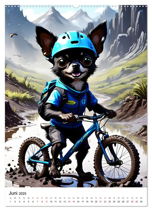 Chihuahua Outdoor Abenteuer (CALVENDO Wandkalender 2025)