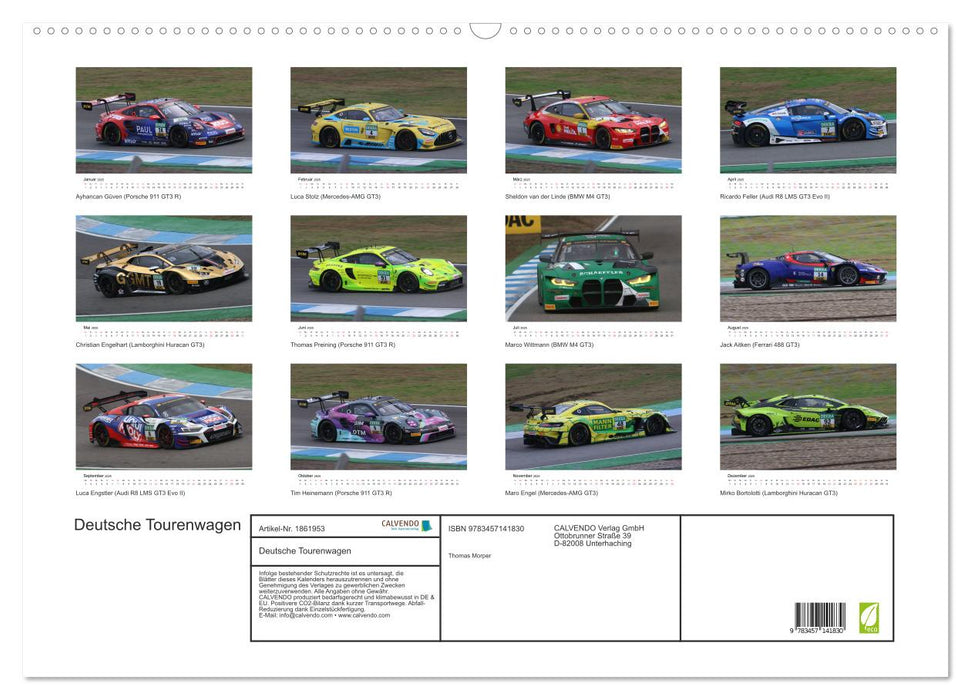 Deutsche Tourenwagen (CALVENDO Wandkalender 2025)