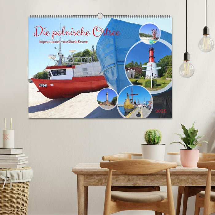 Die polnische Ostsee (CALVENDO Wandkalender 2025)