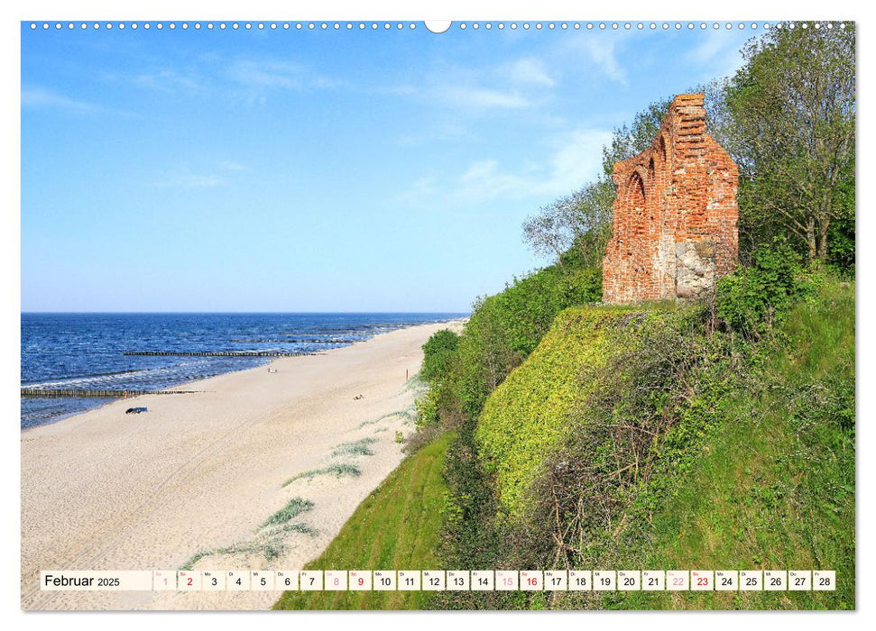 Die polnische Ostsee (CALVENDO Wandkalender 2025)