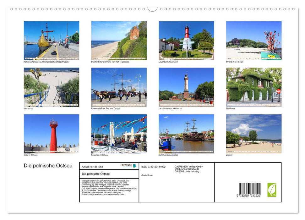 Die polnische Ostsee (CALVENDO Premium Wandkalender 2025)