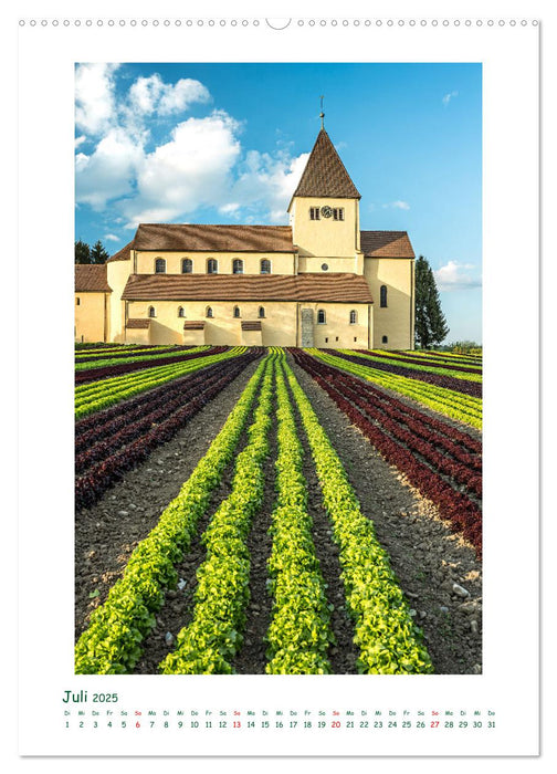 Insel Reichenau im Bodensee (CALVENDO Premium Wandkalender 2025)