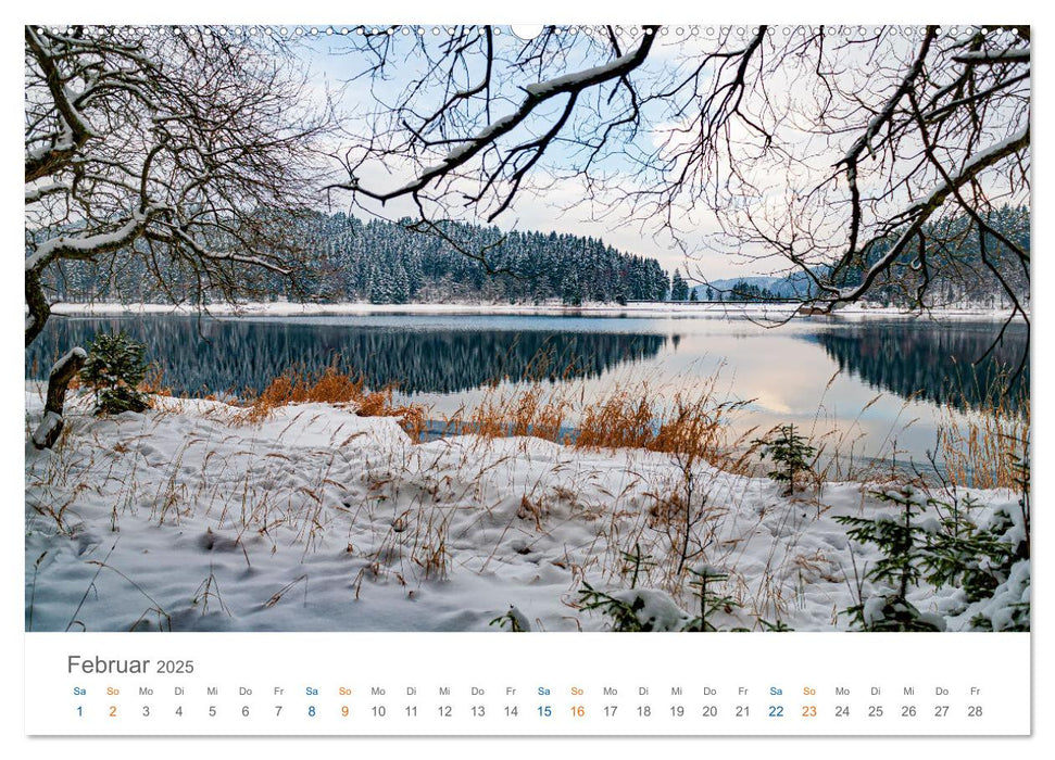 Rennsteig - Weitwanderweg (CALVENDO Premium Wandkalender 2025)