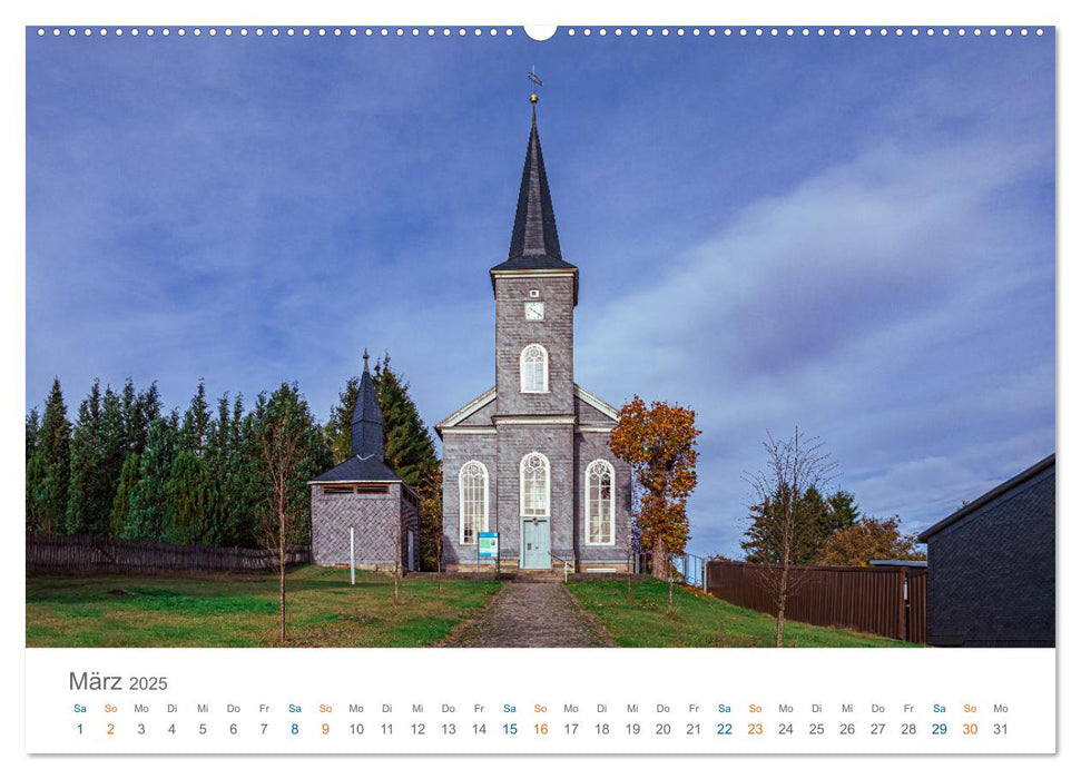 Rennsteig - Weitwanderweg (CALVENDO Premium Wandkalender 2025)