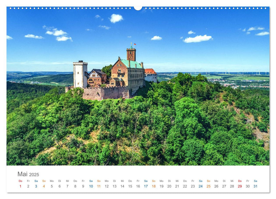 Rennsteig - Weitwanderweg (CALVENDO Premium Wandkalender 2025)