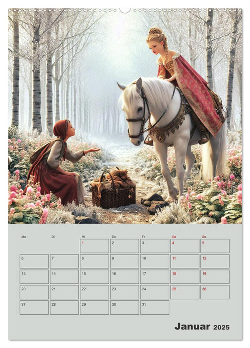 Königliche Momente - Kleine Prinzessin im Märchenwald (CALVENDO Wandkalender 2025)