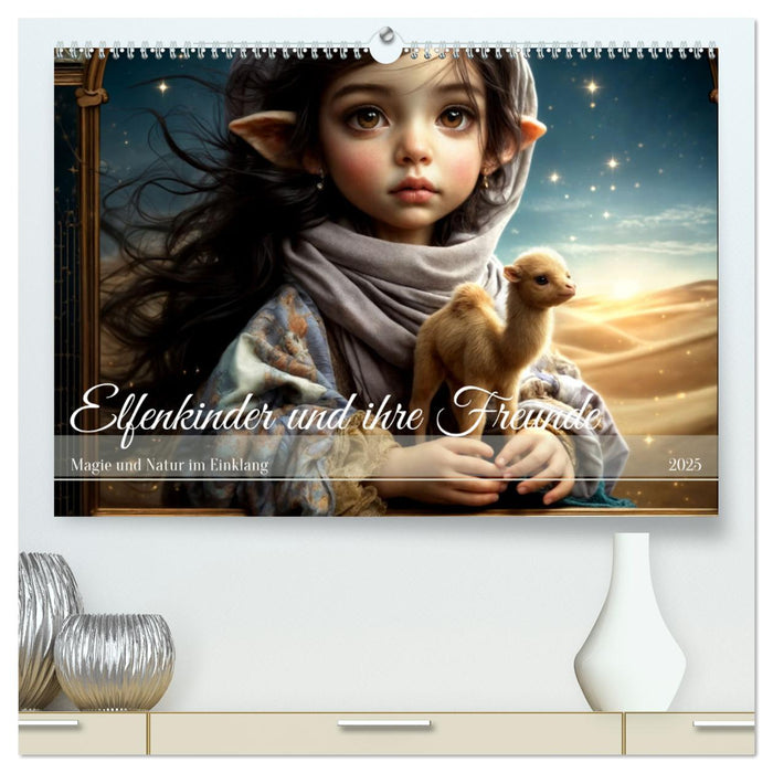 Elfenkinder und ihre Freunde - Magie und Natur im Einklang (CALVENDO Premium Wandkalender 2025)