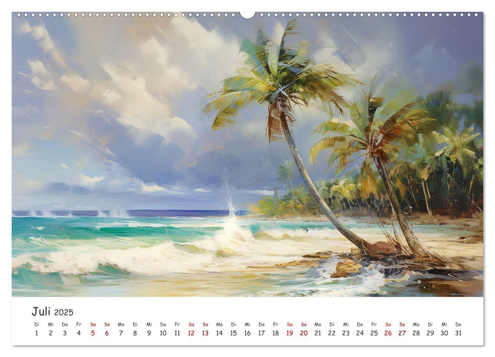 Karibisches Flair (CALVENDO Premium Wandkalender 2025)