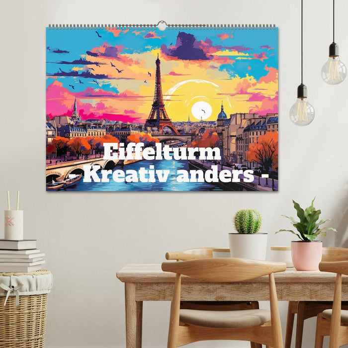 Eiffelturm: Kreativ anders (CALVENDO Wandkalender 2025)