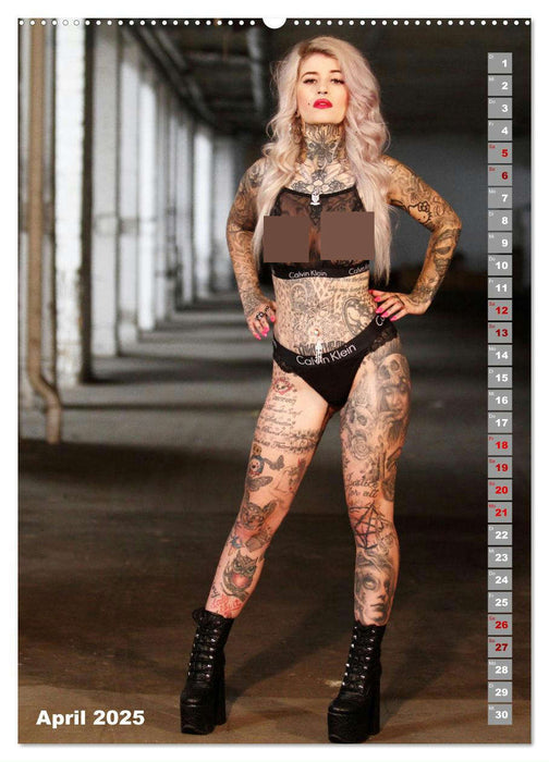 Beauty Tattoo Girls (CALVENDO Wandkalender 2025)