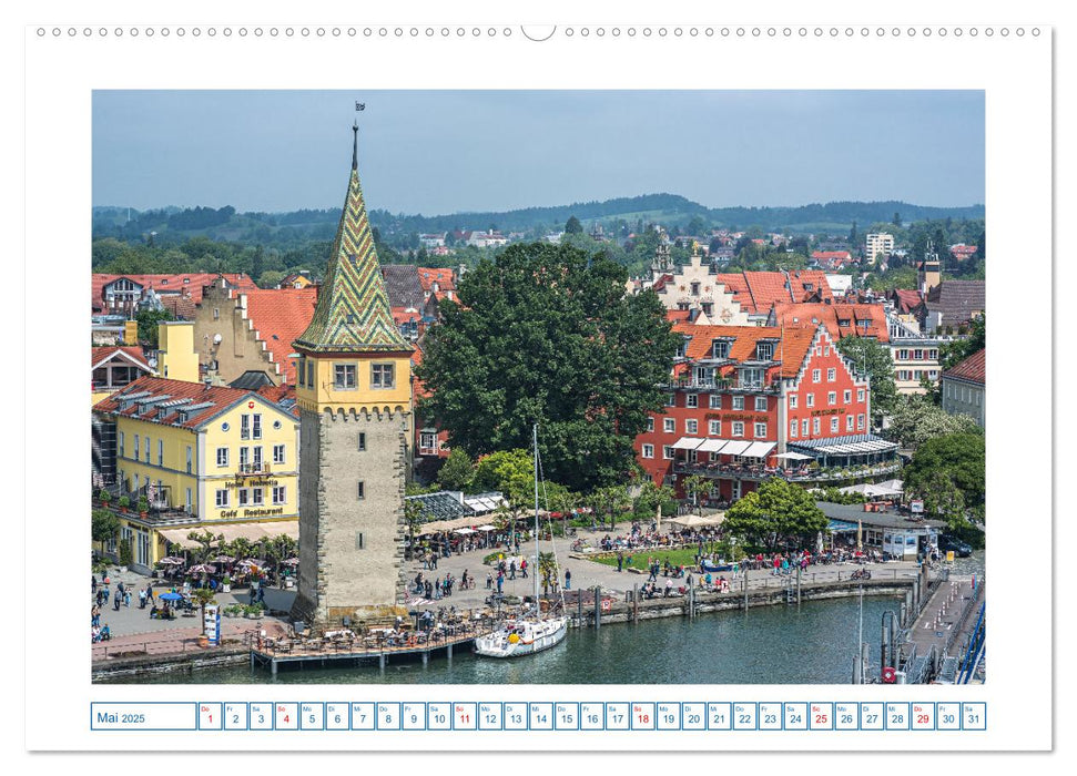 Insel Lindau - Bayerische Perle im Bodensee (CALVENDO Wandkalender 2025)