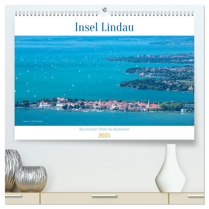 Insel Lindau - Bayerische Perle im Bodensee (CALVENDO Premium Wandkalender 2025)