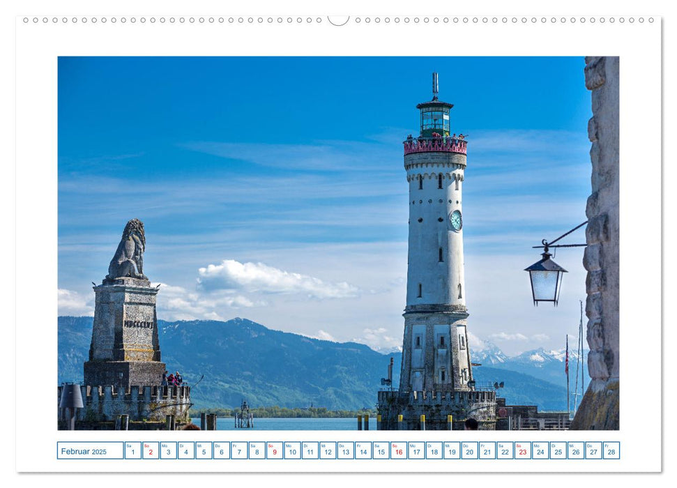 Insel Lindau - Bayerische Perle im Bodensee (CALVENDO Premium Wandkalender 2025)