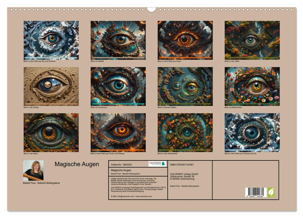 Magische Augen (CALVENDO Wandkalender 2025)