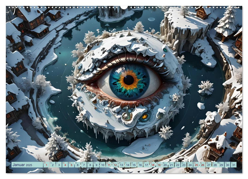 Magische Augen (CALVENDO Premium Wandkalender 2025)