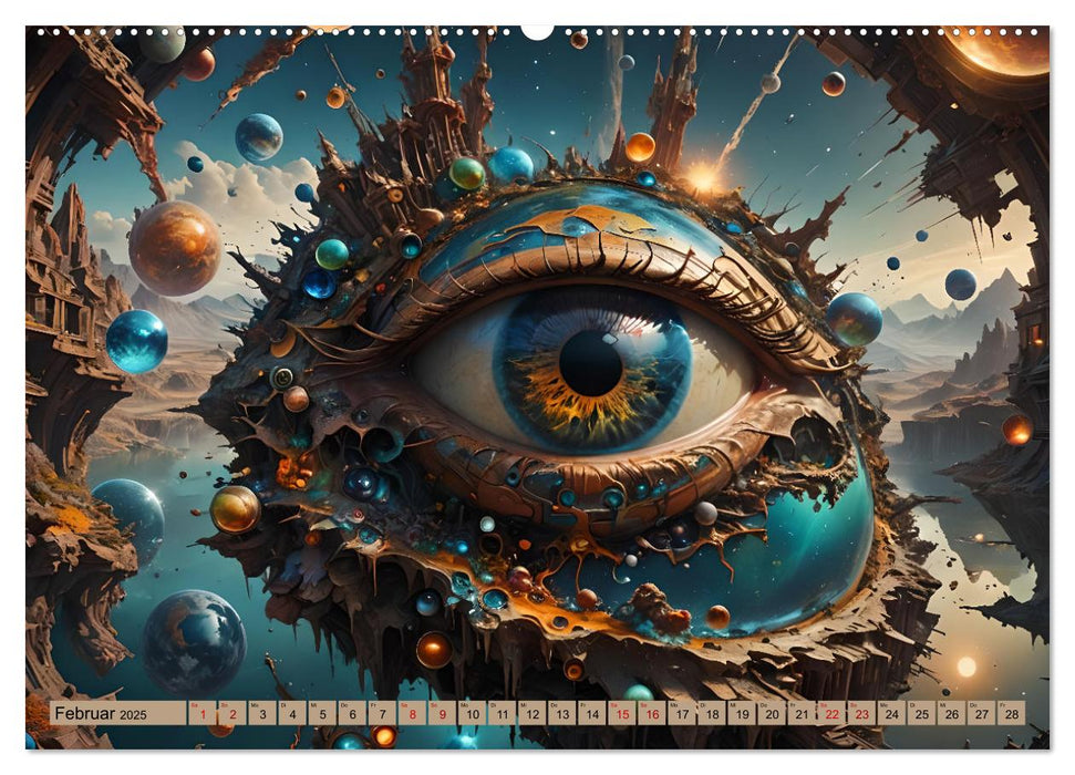 Magische Augen (CALVENDO Premium Wandkalender 2025)