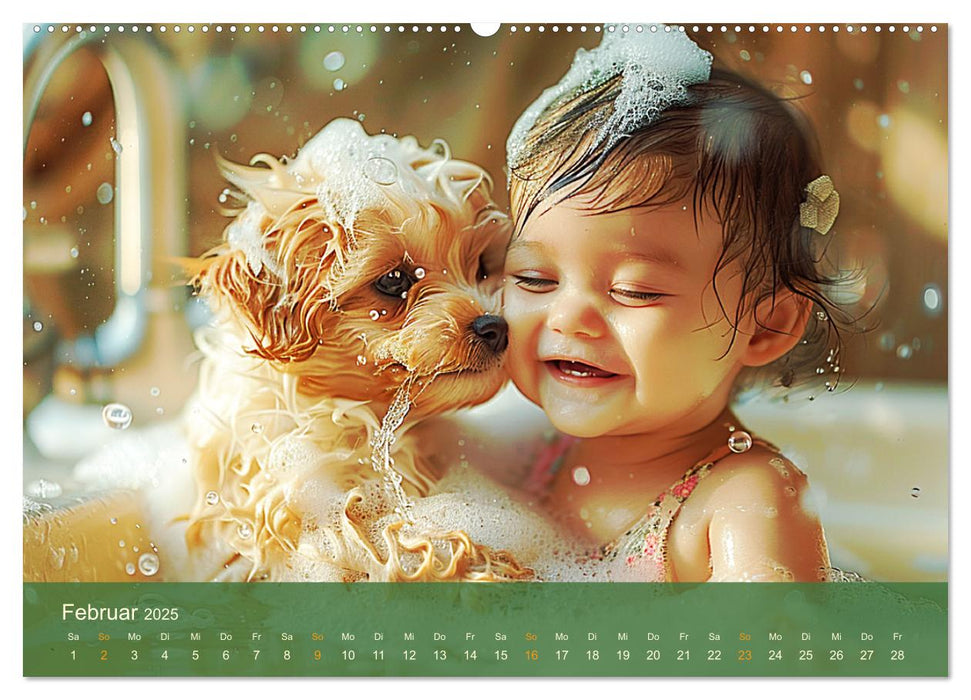 Zauberhafte Babys. Süße Momente mit niedlichen Tieren (CALVENDO Wandkalender 2025)