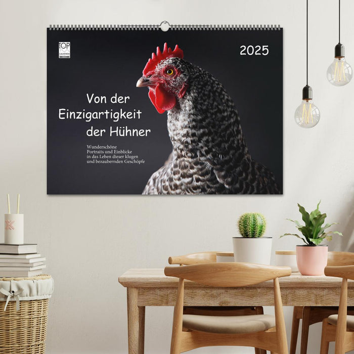 Von der Einzigartigkeit der Hühner 2025 (CALVENDO Wandkalender 2025)