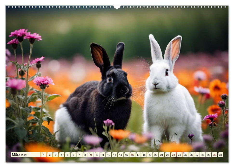 Mümmelmänner - Goldige Kaninchen (CALVENDO Premium Wandkalender 2025)