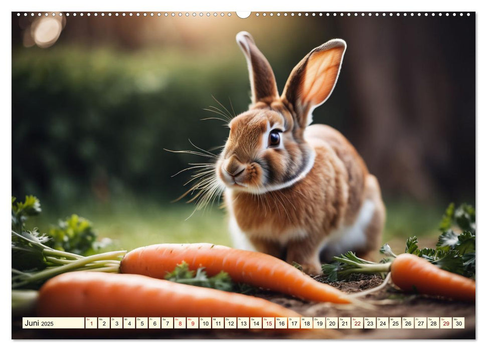 Mümmelmänner - Goldige Kaninchen (CALVENDO Premium Wandkalender 2025)