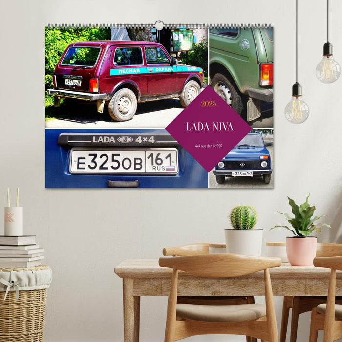 LADA NIVA - 4x4 aus der UdSSR (CALVENDO Wandkalender 2025)