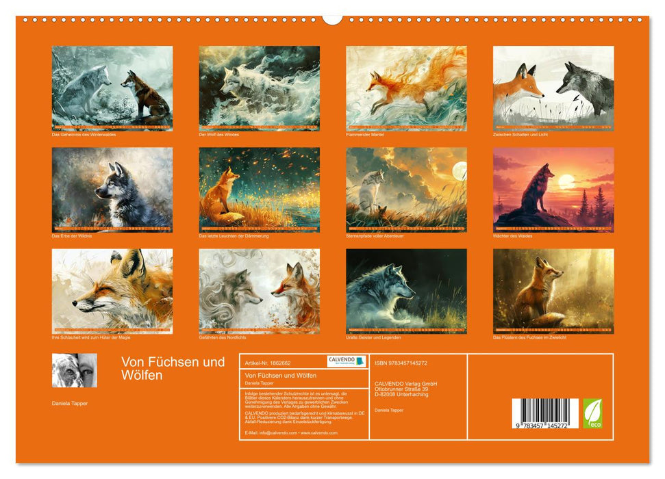 Von Füchsen und Wölfen (CALVENDO Premium Wandkalender 2025)