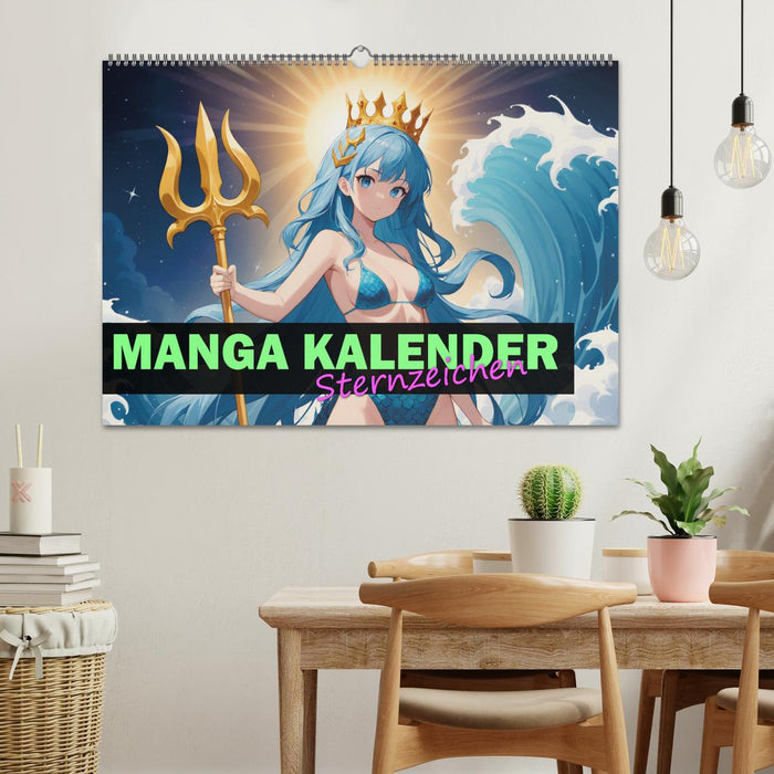 Manga Kalender Sternzeichen (CALVENDO Wandkalender 2025)