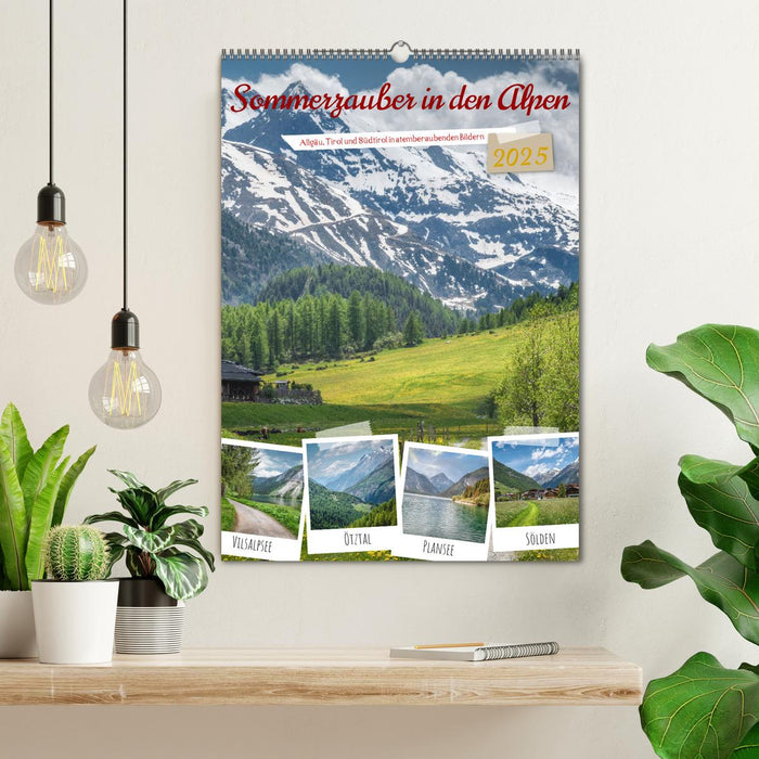 Sommerzauber in den Alpen (CALVENDO Wandkalender 2025)