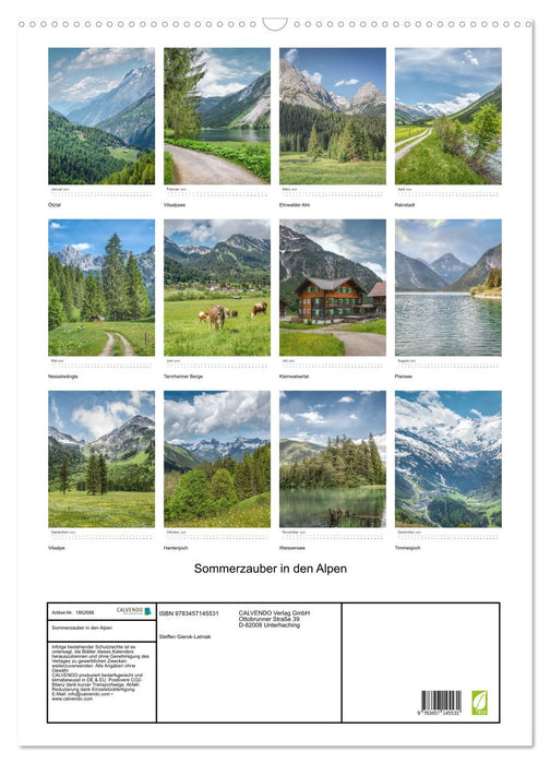 Sommerzauber in den Alpen (CALVENDO Wandkalender 2025)