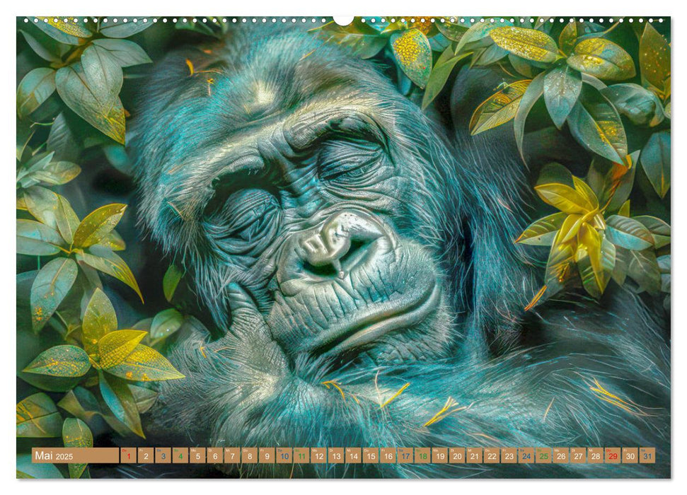 Tierische Träumer - Sanft ruhend (CALVENDO Wandkalender 2025)