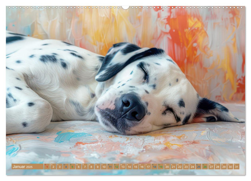 Tierische Träumer - Sanft ruhend (CALVENDO Premium Wandkalender 2025)