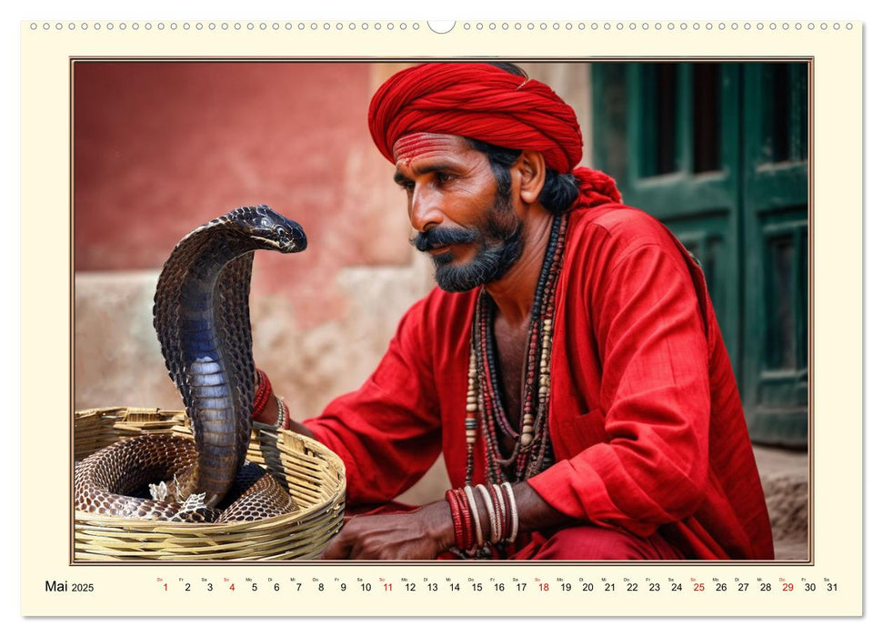 Tradition und Kultur in Indien (CALVENDO Wandkalender 2025)