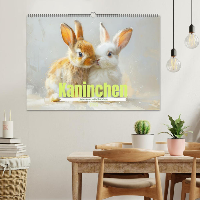 Kaninchen - Liebenswerte Fellbällchen (CALVENDO Wandkalender 2025)