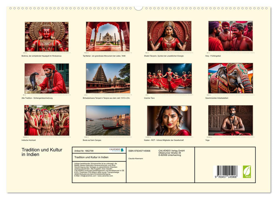 Tradition und Kultur in Indien (CALVENDO Premium Wandkalender 2025)