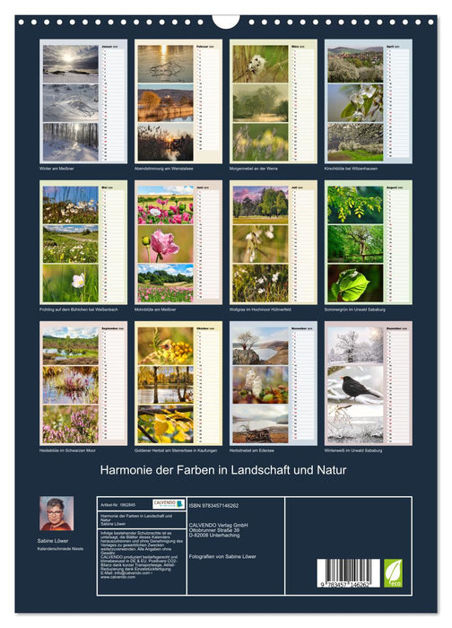 Harmonie der Farben in Landschaft und Natur (CALVENDO Wandkalender 2025)